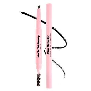 KimChi Chic Beauty Black Kim Browly Eyebrow Pencil- cool tone, true black shade